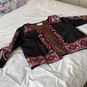 Gorgeous Embroidered Black Jacket
